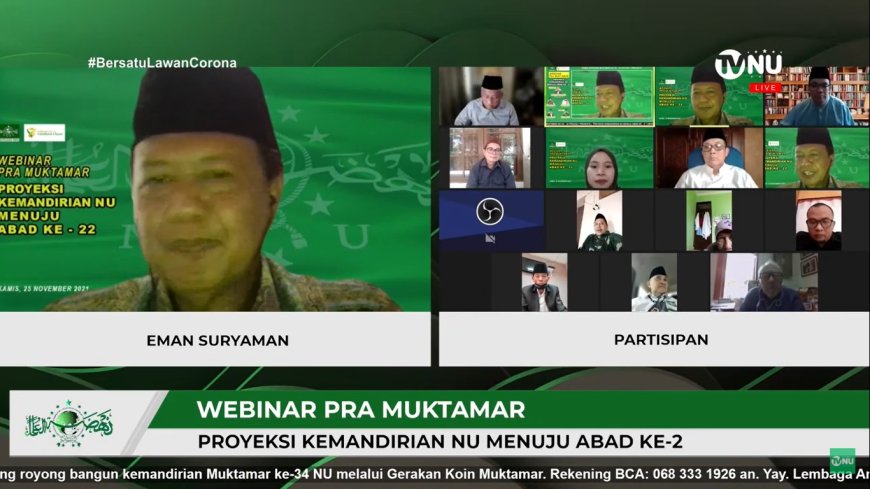 Jelang Muktamar, Eman Suryaman Sampaikan Tiga Pesan Program Berjangka Kemandirian NU