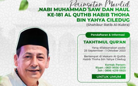 Takhtimul Qur’an dalam Rangka Haul Habib Thoha Ke-181, Panita Ajak Masyarakat Untuk Ikut Serta