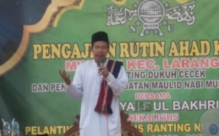 Pererat Silaturrahmi, MWCNU Larangan Brebes Ngaji Rutin Ahad Kliwon