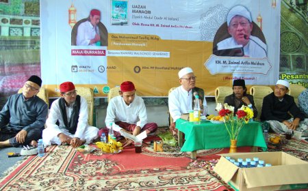 Harap Keberkahan, Ponpes Raudlatul Muhtadin Semarang Gelar Ijazah Manaqib