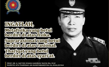 Mengenal Prof. Dr. H. Sayyidi Syaikh Kadirun Yahya, Mursyid Tarekat Naqsyabandiyah