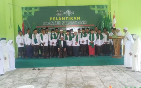 Pengurus Idaroh Syu’biyyah JATMAN Kabupaten Nganjuk Periode 2020-2025 Resmi Dilantik