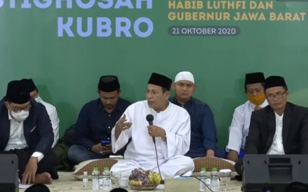 Habib Luthfi dan Gubernur Jabar Hadiri Istighosah Kubro