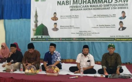 MATAN STAI Brebes Peringati Maulid Nabi, Dihadiri Rektor