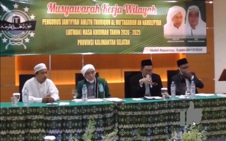 Wustho Kalsel Gelar Muskerwil, PWNU: JATMAN dapat Menyatukan Tarekat