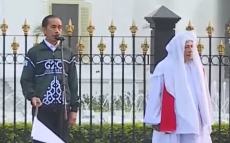 Presiden Lepas Kirab Merah Putih di Istana, Habib Luthfi: Jaga NKRI Harga Mati
