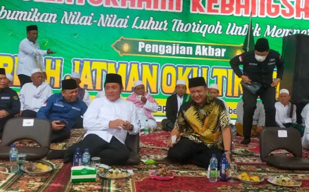Pengajian Akbar Harlah Ke-XVIII JATMAN Syu’biyyah OKU Timur