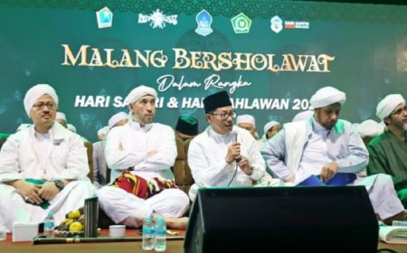 Malang Bersholawat Peringati Hari Santri dan Hari Pahlawan 2022