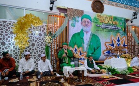 Syekh Fadhil Al Jilani Safari Dakwah di Ponpes Daarul Arofah Belitung