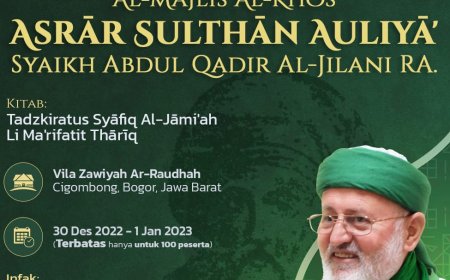 Zawiyah Arraudhah Gelar Al-Majelis Al-Khos Bersama Syekh Fadil Al-Jilani