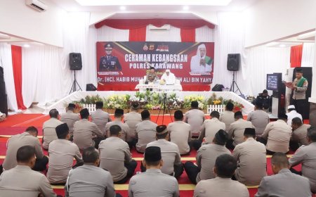 Habib Luthfi Berikan Ceramah Kebangsaan di Polres Karawang