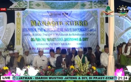 JATMAN Idaroh Wustho Jateng dan DIY Gelar Manaqib Kubro