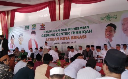 JATMAN Kota Bekasi Gelar Syukuran Peresmian Gedung Center Thariqah