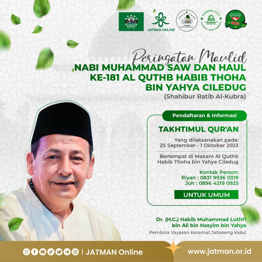 Takhtimul Qur’an dalam Rangka Haul Habib Thoha Ke-181, Panita Ajak Masyarakat Untuk Ikut Serta