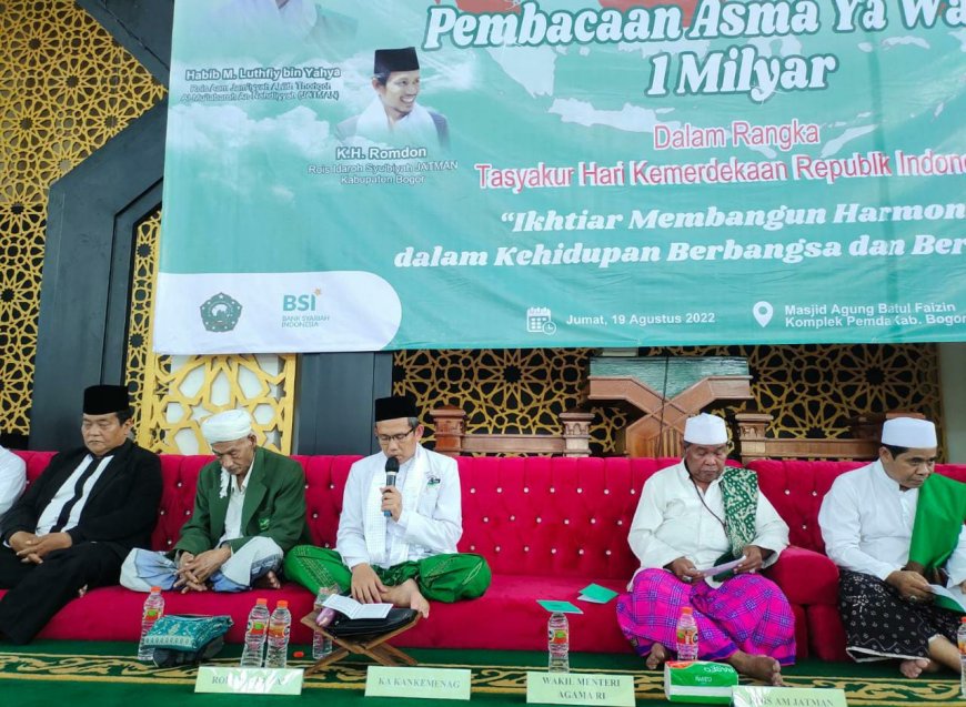 Kemenag dan JATMAN Kab Bogor Adakan Tasyakuran HUT RI ke-77