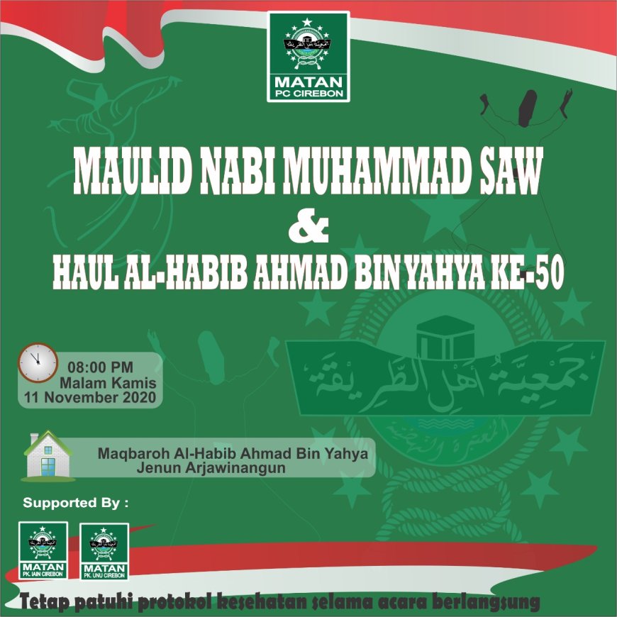 Catat! Besok, Maulid dan Haul Habib Ahmad bin Ismail bin Yahya