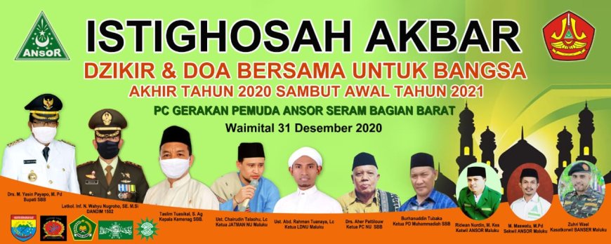Jelang 2021, GP. Ansor SBB Gelar Doa Bersama untuk Bangsa
