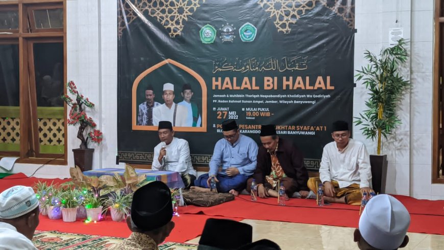 Jamaah dan Muhibbin Thariqah di Banyuwangi Adakan Halal Bihalal