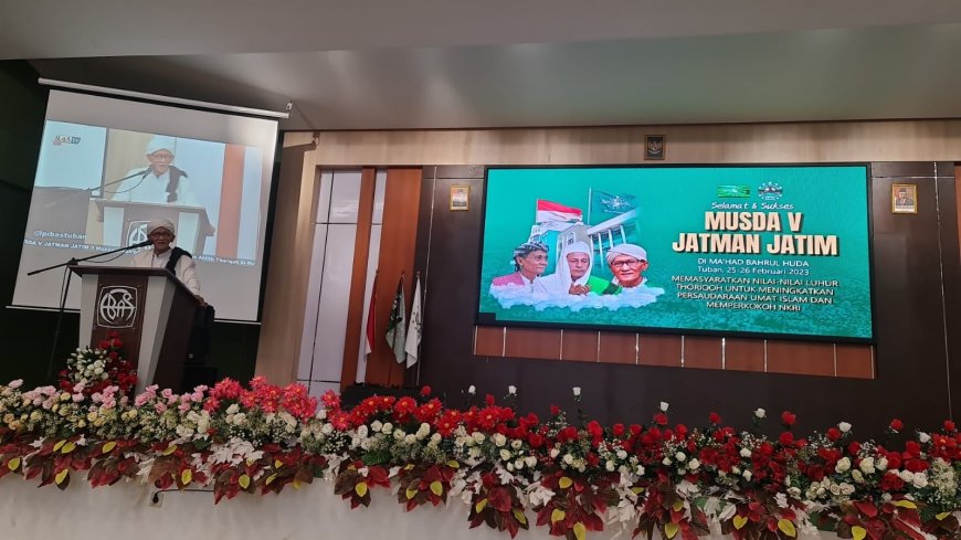 Resmikan Musda JATMAN Jawa Timur, Rais Aam PBNU Sampaikan Pentingnya JATMAN bagi Nahdlatul Ulama