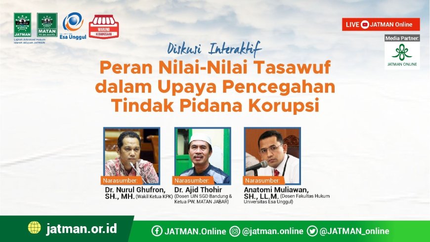 JATMAN dan Warung Kebangsaan Gelar Diskusi Pencegahan Korupsi