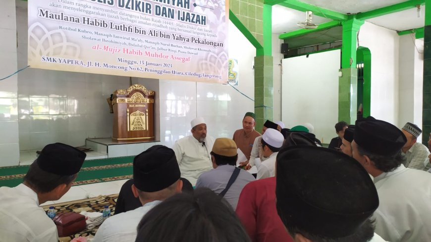 Sambut Rajab, Habib Mudhor Berikan Ijazah dari Habib Luthfi Bin Yahya