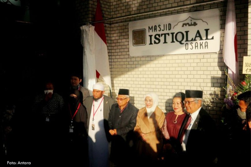 Resmikan Masjid Istiqlal Osaka, Kiai Ma’ruf Ajak Muslim Jepang Makmurkan Masjid