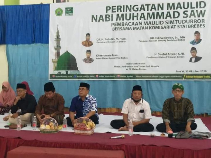 MATAN STAI Brebes Peringati Maulid Nabi, Dihadiri Rektor