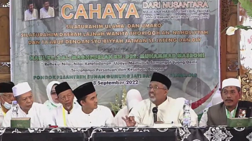 Habib Muhdor Ceritakan Sosok Habib Luthfi dalam Buku Cahaya dari Nusantara
