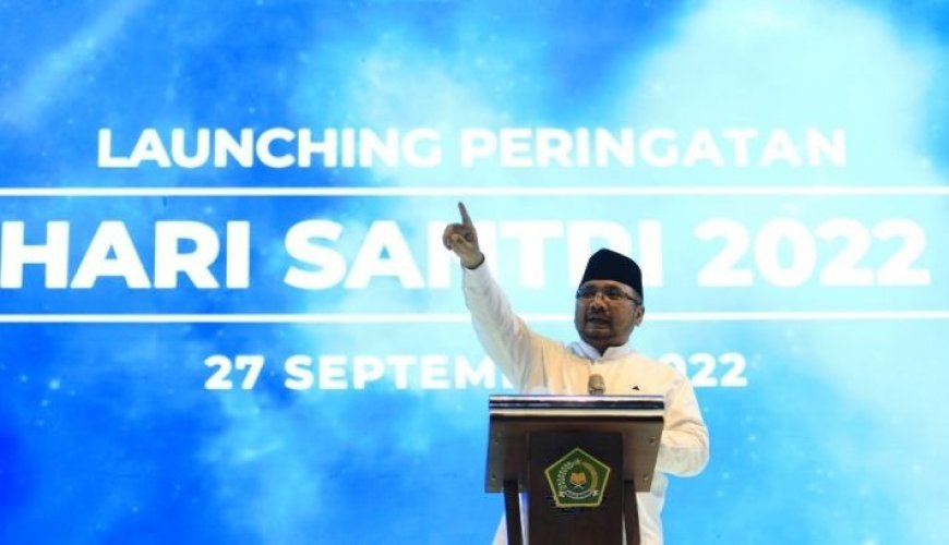 Luncurkan Hari Santri 2022, Menag: Kebencian Dilawan dengan Prestasi