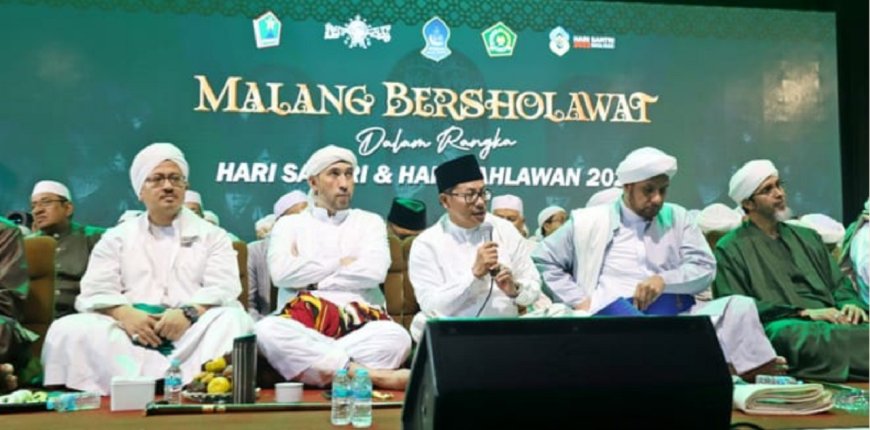 Malang Bersholawat Peringati Hari Santri dan Hari Pahlawan 2022