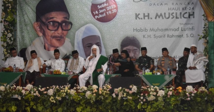 Haul Ke-24, Habib Luthfi Sampaikan Teladani Semangat Juang Kiai Muslich