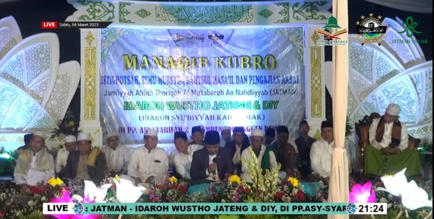 JATMAN Idaroh Wustho Jateng dan DIY Gelar Manaqib Kubro