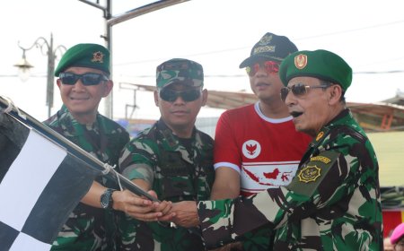Habib Luthfi Hadiri HUT ke-78 TNI dan HUT ke-73 Kodam IV/Diponegoro di Tegal   