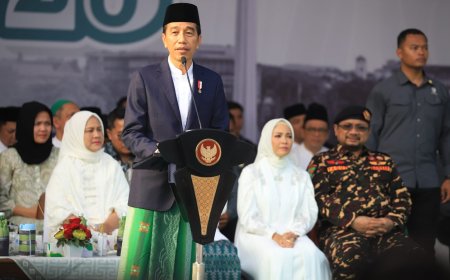 Presiden Jokowi Pimpin Apel Hari Santri 2023, Kenang Awal Adanya Hari Santri