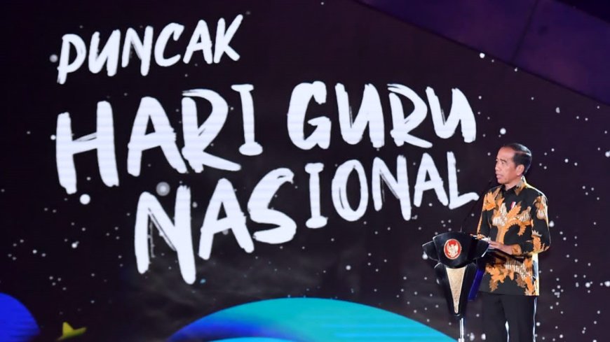 Hadiri Puncak Hari Guru Nasional 2023, Jokowi: Saya Bisa Jadi Presiden karena Guru