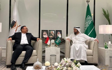 Menag Yaqut dan Menhaj Arab Suadi Taufiq Bahas Persiapan Haji 1445 H/2024 M