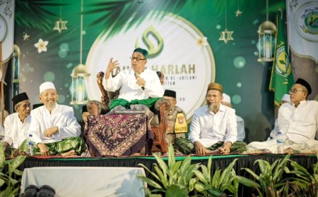 JATMAN Pacitan Gelar Haul Syaikh Abdul Qadir Al-Jailani, Habib Umar Muthohar: Manaqib Itu Banyak Manfaatnya