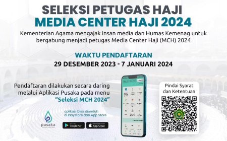 Pendaftaran Seleksi Media Center Haji 1445 H/2024 M Resmi Dibuka, Cek Syarat dan Jadwalnya