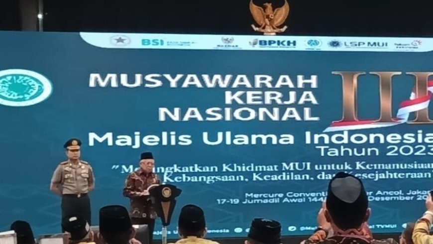 Hadiri Mukernas III MUI, Wapres Minta Tingkatkan Pemberdayaan Umat dan Jaga Persatuan