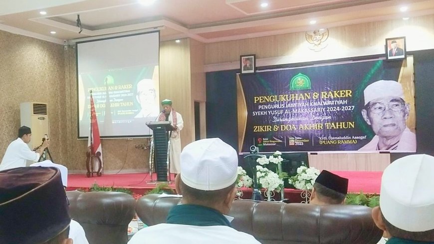 Pelantikan Pengurus Jam'iyah Khalwatiyah Syekh Yusuf Al Makassariy, Puang Makka: Tarekat itu Sesuai Peradaban