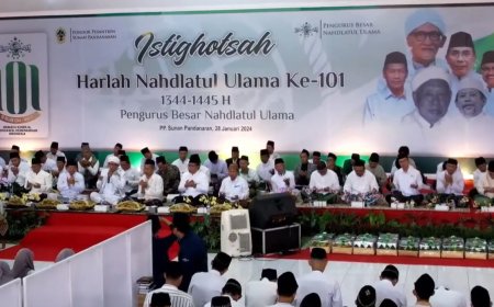 Harlah ke-101 NU Dibuka dengan Istighatsah di Ponpes Sunan Pandanaran Yogyakarta, Ini Pesan Ketum PBNU