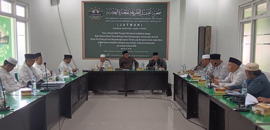 Konsolidasi Pengurus dan Mursyid, JATMAN Jawa Timur Gelar Rapat Terpadu