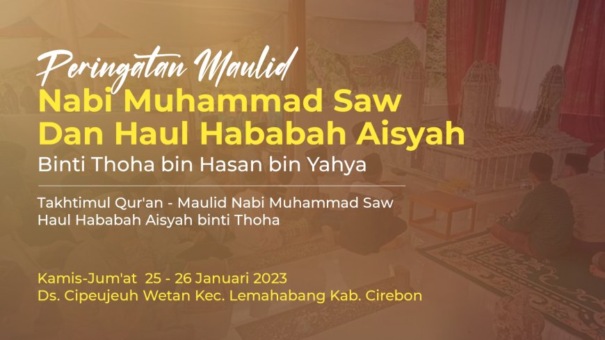 Haul Hababah Aisyah binti Thoha Ciledug, Panitia Ajak Ikut Takhtimul Qur'an