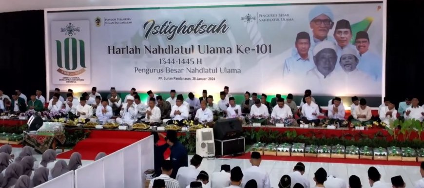 Harlah ke-101 NU Dibuka dengan Istighatsah di Ponpes Sunan Pandanaran Yogyakarta, Ini Pesan Ketum PBNU