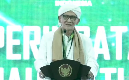 Sebagai Umat Iqra’, Rais Aam PBNU KH Miftachul Akhyar Berikan Taujihat di Puncak Peringatan Harlah Ke-101 NU