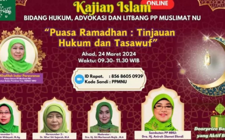 PP Muslimat NU Gelar Kajian Islam Online,  Puasa Ramadhan: Tinjauan Hukum dan Tasawuf