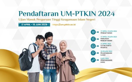 Resmi Dibuka Pendaftaran UM-PTKIN 2024, Catat Jadwal dan Ketentuannya