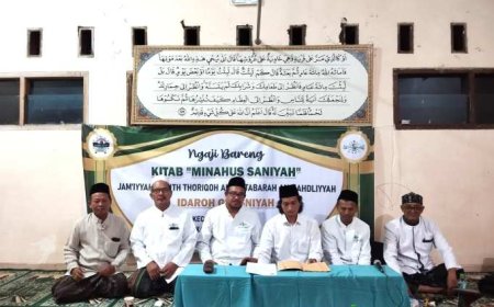 Gelar Ngaji Kitab Minahus Saniyah, JATMAN Idaroh Ghusniyah Tahunan Ingin Sebarkan Ajaran Tasawuf