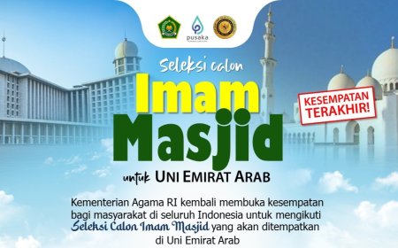 Kemenag Buka Seleksi Imam Masjid ke Uni Emirat Arab, Ini Jadwal dan Syaratnya