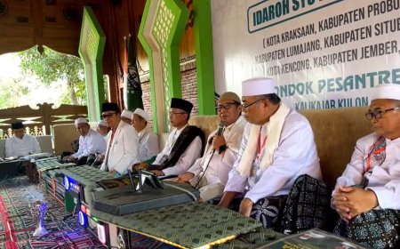 Silaturrahmi Idaroh Wustho JATMAN Jatim Bersama Idaroh Syu'biyah Se-Korwil IV, Kiai Fathul Huda: Acara Ini Sebagai Muhasabah   